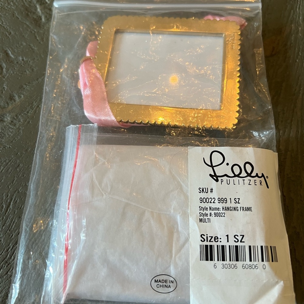 Lilly Pulitzer mini hanging frame ornament set